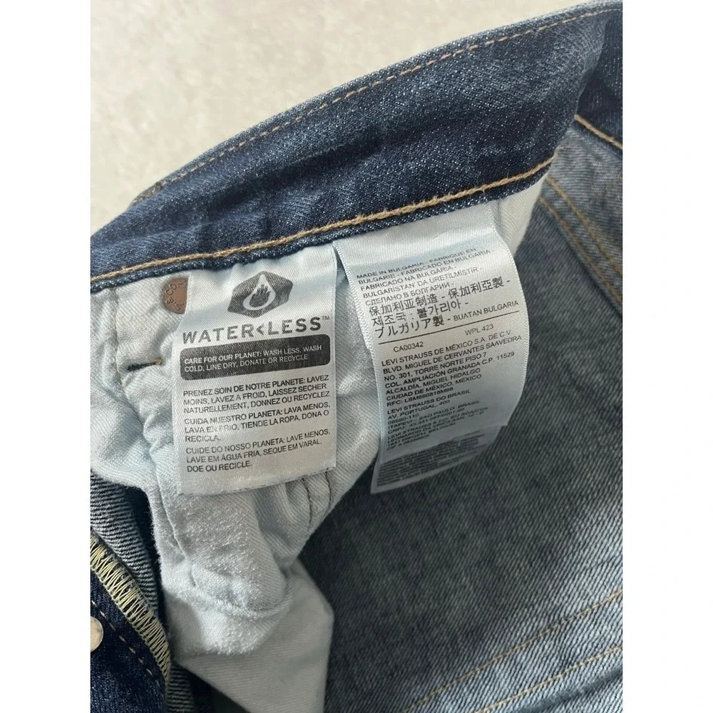 Levi's 501 Premium‎ Dark Wash Denim Jeans Men's Sz 34x29 (36x29) Button Fly USA